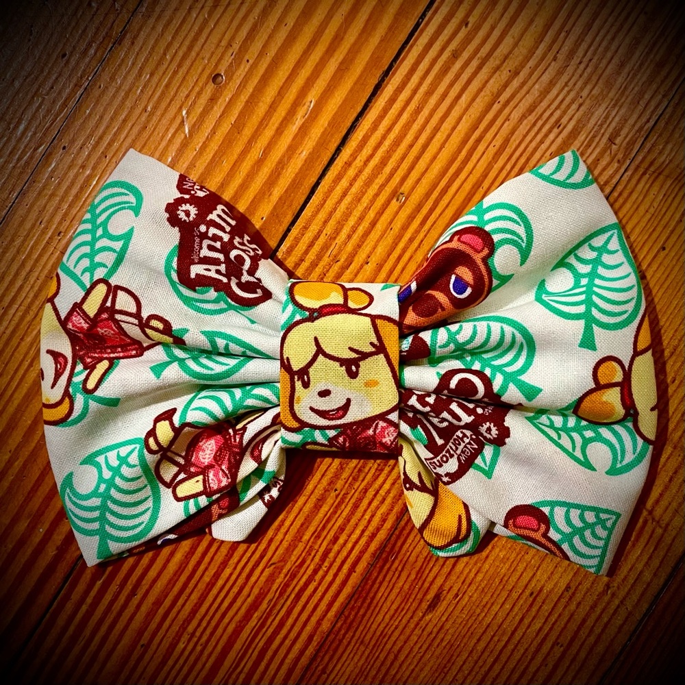 Girls Hair Bow featuring Animal Crossing